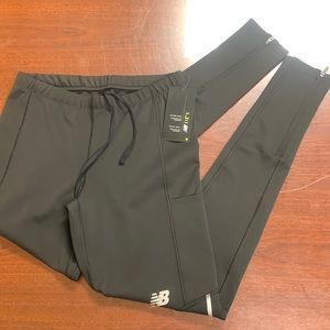 Womens New Balance Core Tights - Black, Size Medium